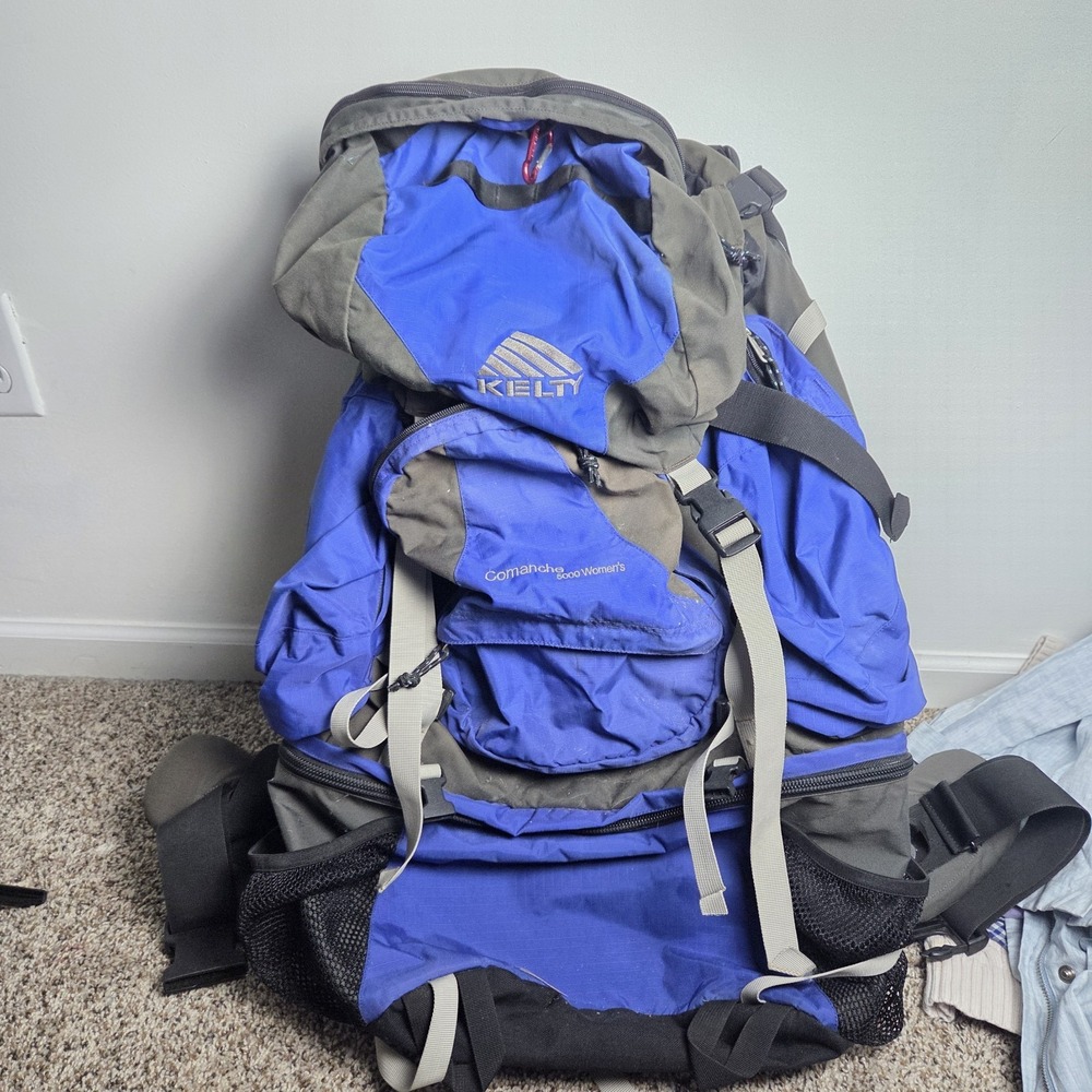 Kelty Comanche Womens 5000 Hiking Pack‎ Backpack 80L Outdoor Blue Padded